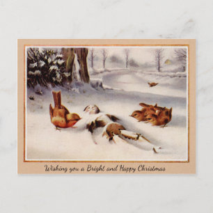 Carte Postale Noël vintage victorien