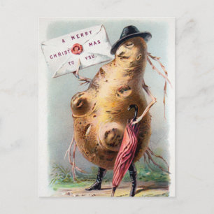 Carte Postale Noël vintage victorien
