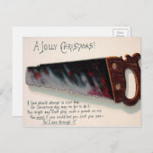 Carte Postale Noël vintage victorien (Devant / Derrière)