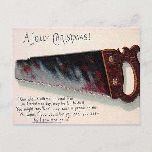 Carte Postale Noël vintage victorien (Devant)