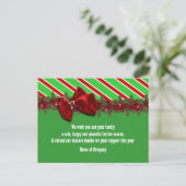 Carte Postale Noël voeux PERSONNALISER (Debout devant)