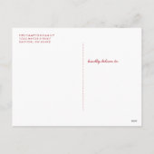 Carte postale Noël Wreath Holiday - Berry (Dos)