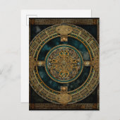 Carte Postale Noeud celtique coloré (Devant / Derrière)