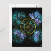 Carte Postale Noeud celtique/noeud de sorcière (Devant / Derrière)