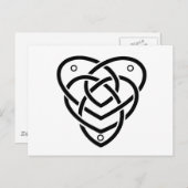 Carte Postale Noeud de maternité celtique (Devant / Derrière)