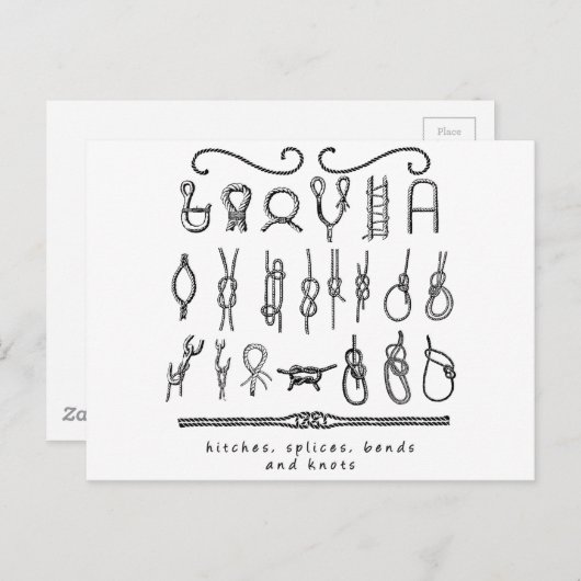 Carte Postale noeuds de navigation (Devant / Derrière)