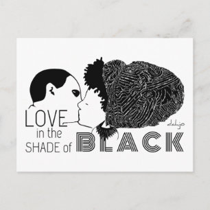 Carte Postale NOIR AMOUR en NOIR