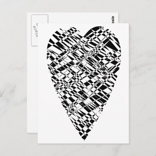 Carte Postale noir & blanc (Devant / Derrière)