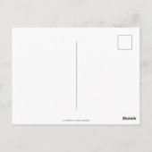 Carte Postale Noir & Blanc | Initiales de couples (Dos)
