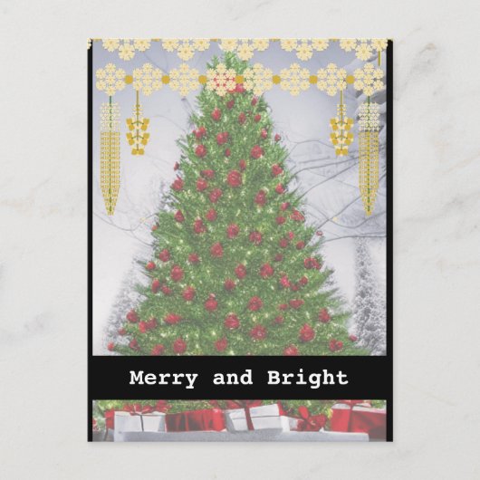 Carte Postale Noir blanc machine à écrire Joyeux Noël une photo (Devant)