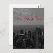 Carte Postale Noir blanc New York (Devant / Derrière)