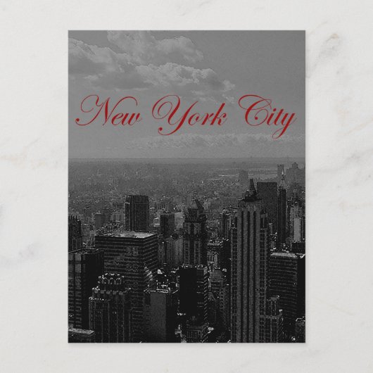 Carte Postale Noir blanc New York (Devant)