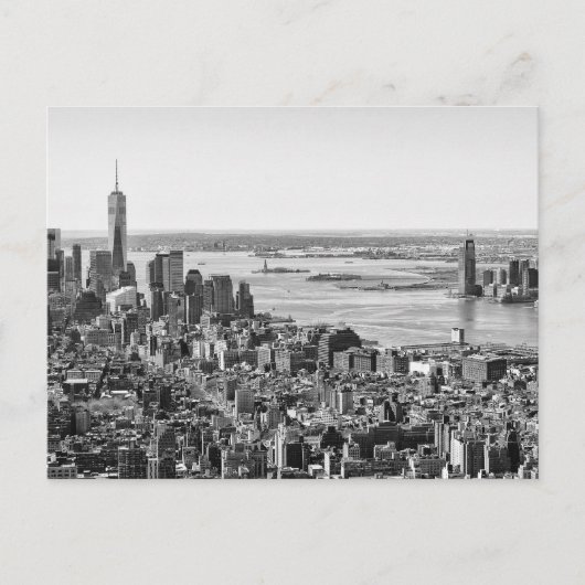 Carte Postale Noir blanc New York City Skyline (Devant)