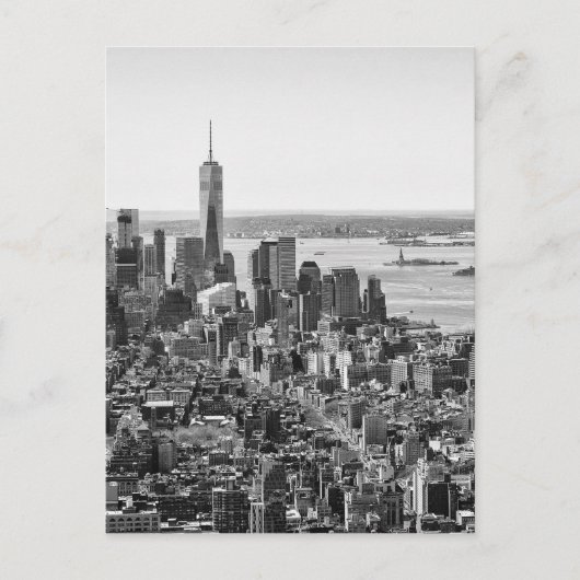 Carte Postale Noir blanc New York City Skyline (Devant)