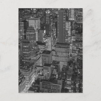 Carte Postale Noir blanc New York City Skyline