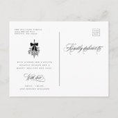 Carte Postale Noir & Blanc Romantique Joyeux Noël Photo (Dos)