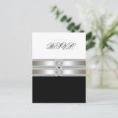 Carte postale noir blanc RSVP (Debout devant)