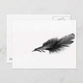 Carte Postale Noir de plume (Devant / Derrière)