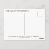 CARTE POSTALE NOIR ELEGANCE #1 POSTCARD (Dos)
