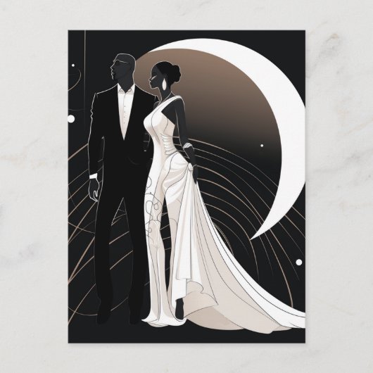 CARTE POSTALE NOIR ELEGANCE #1 POSTCARD (Devant)