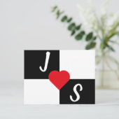 Carte Postale Noir et blanc (Debout devant)