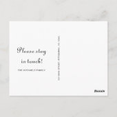 Carte Postale Noir et blanc classique que nous avons bougé (Dos)