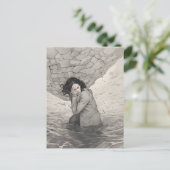 Carte Postale Noir et blanc de la dépression (Debout devant)