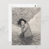 Carte Postale Noir et blanc de la dépression (Devant / Derrière)