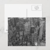 Carte Postale Noir et blanc New York City (Devant / Derrière)