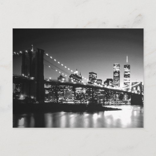 Carte Postale Noir et blanc New York City (Devant)