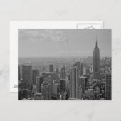 Carte Postale Noir et blanc New York City (Devant / Derrière)