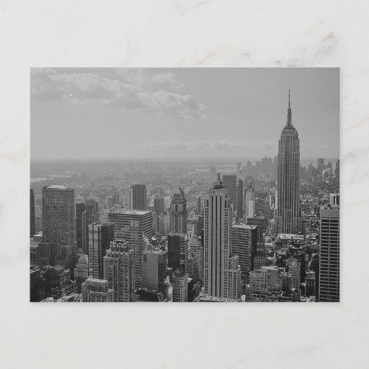 Carte Postale Noir et blanc New York City (Devant)