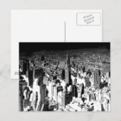 Carte Postale Noir et blanc New York City (Devant / Derrière)