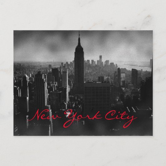 Carte Postale Noir et blanc New York City (Devant)