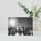 Carte Postale Noir et blanc New York City la nuit (Debout devant)