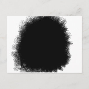 Carte Postale noir fumant