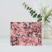 Carte Postale Noir gris rose blanc moderne géométrique Abstrait (Debout devant)