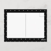 Carte Postale Noir moderne blanc mieux ensemble enregistrer la d (Dos)