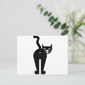 Carte Postale Noir trou de cul de chat (Debout devant)