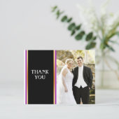 Carte Postale Noir, violet et or Élégance simple (Debout devant)