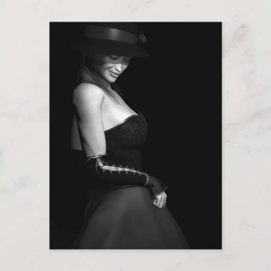 Carte postale noire (Devant)