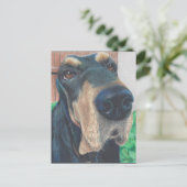 carte postale noire (Debout devant)