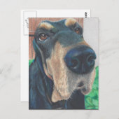 carte postale noire (Devant / Derrière)