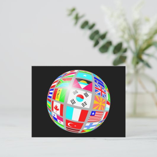 carte postale noire (Debout devant)