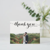 CARTE POSTALE NOIRE DE MERCI DE MARIAGE DE (Debout devant)