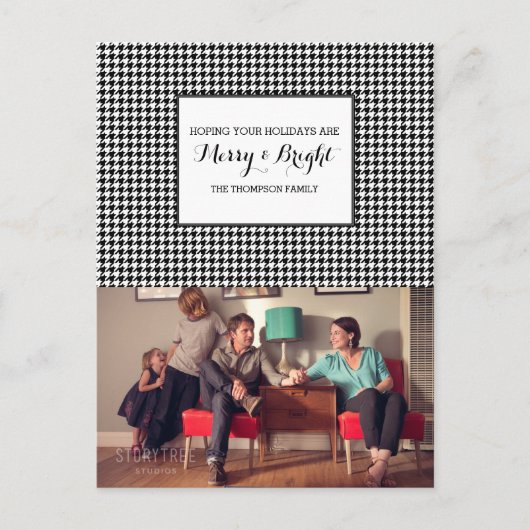 Carte postale noire de photo de vacances de (Devant)