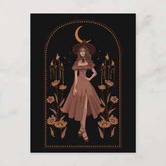 Carte postale noire épée