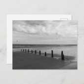 Carte postale noire et blanche (Devant / Derrière)