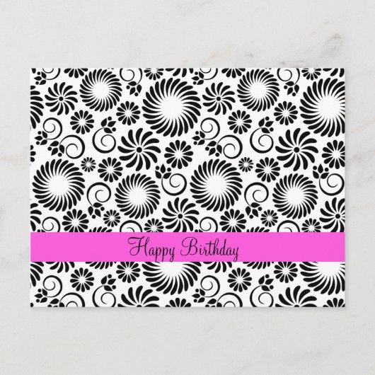 Carte postale noire et blanche (Devant)