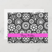 Carte postale noire et blanche (Devant / Derrière)